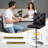 Jackques Swivel Upholstered Adjustable Height Counter Stool with Metal Frame