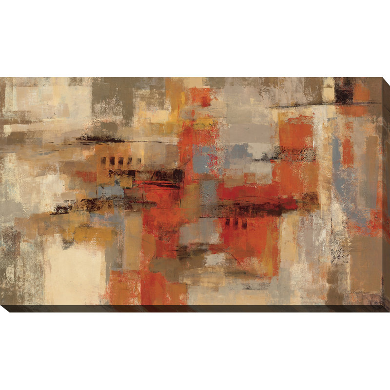 «City Wall», reproduction d'art sur toile tendue, H 28 po x l 48 po