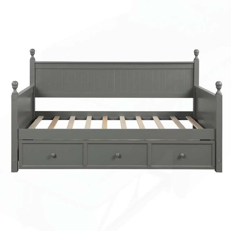 Butledge Daybed with Drawers, Gray