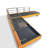 Ensemble de canapé modulaire 4 pièces en teck avec coussins et table basse-1144028596