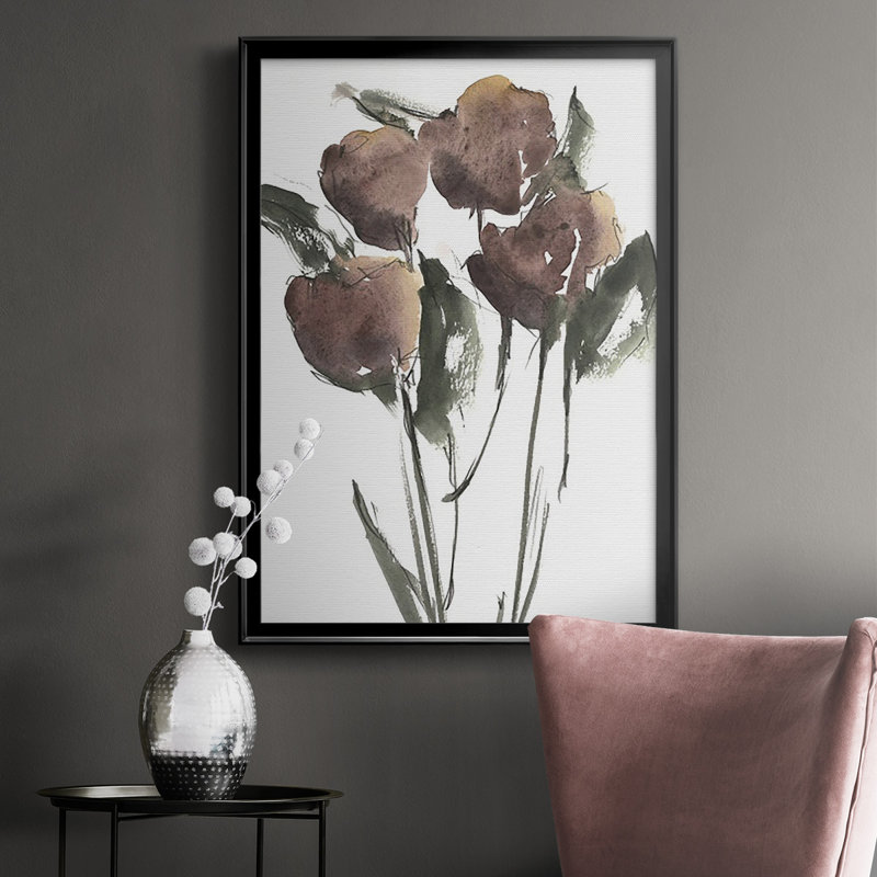 " Growing Wild II ", 30.5" H x 22.5" W x 1" D, Black