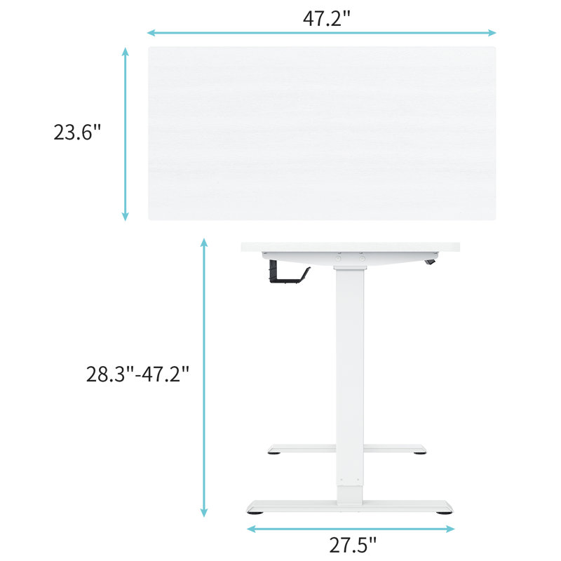 Bureau debout, Blanc