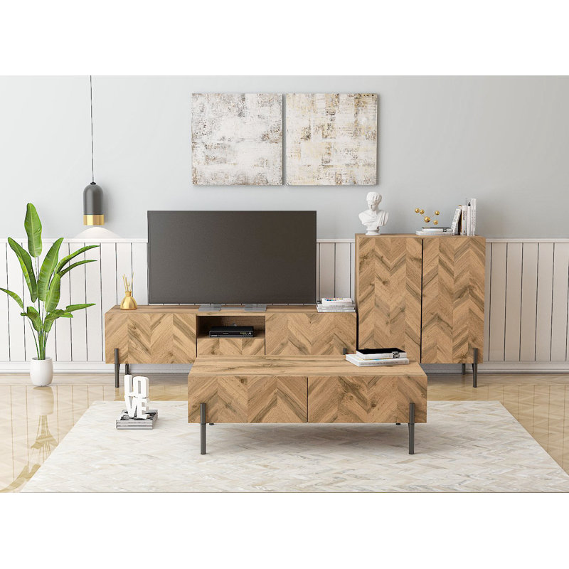 Karlskrona Four Leg Coffee Table with Storage