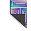 Tapis violet à motif géométrique Kleckner-1573197957