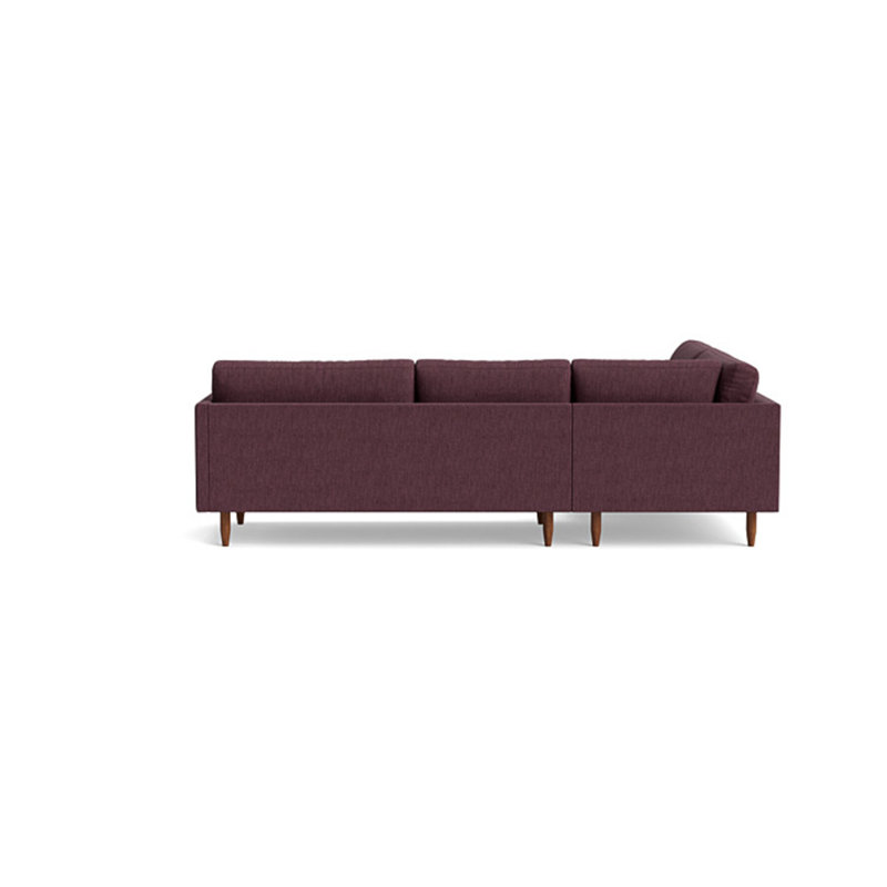 Skinny Fat Sectional, Left Hand Facing, Performance Weave - Aubergine