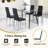 Suhani 4 - Person Glass Top Four Leg Dining Set-1290101016-1290101019