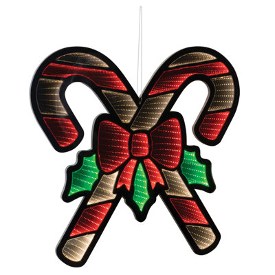 Holiday Candy Cane Kanija Light Display 23.5"L