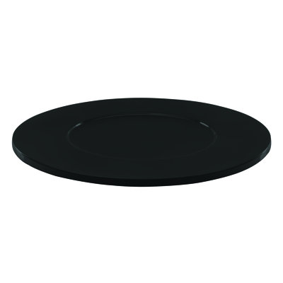 Tre Charger Plate - 12 Pieces - Black