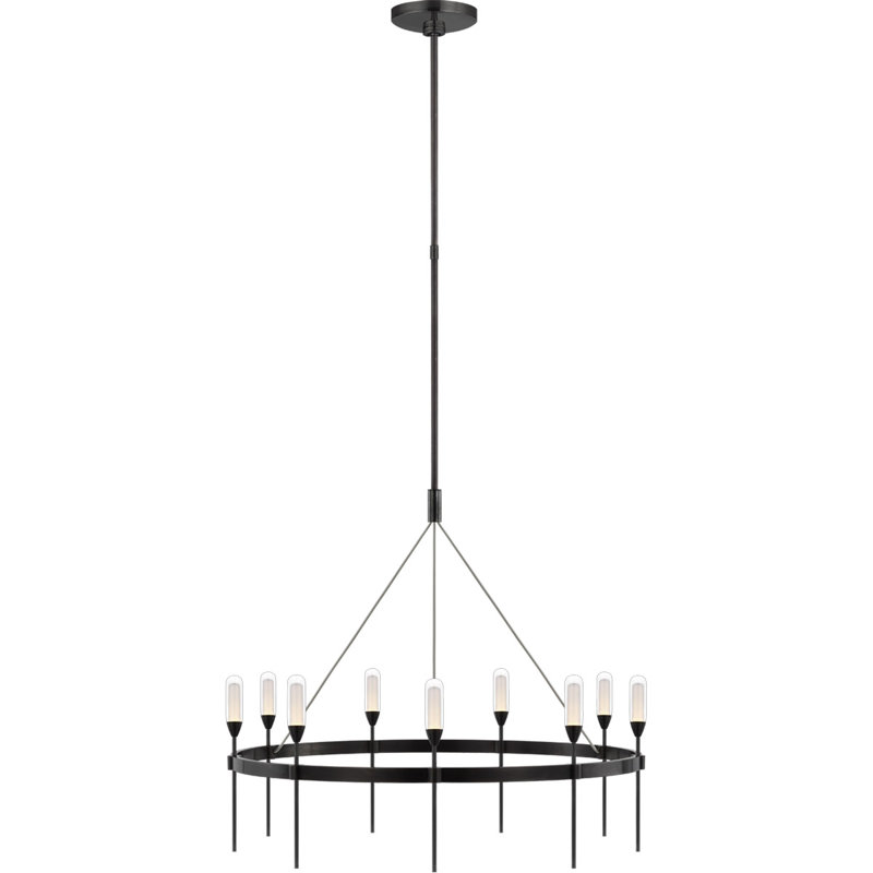 Peter Bristol Overture Medium Ring Chandelier, Bronze