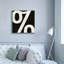 «P ponctuated Black Square 4» par Michael Mullan, art mural sur toile-158051457
