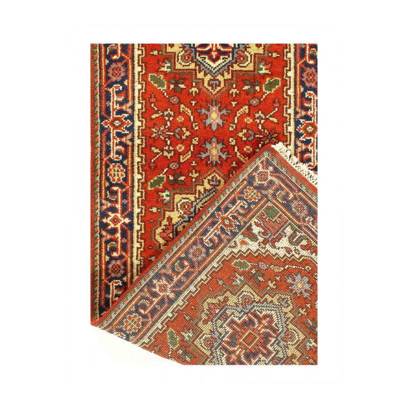 Tapis de couloir fin noué à la main 2 pi 6 po x 15 pi 6 po Serapi