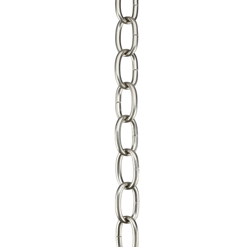 Brushed Nickel Heavy Duty Steel Chain for Hanging Fixtures