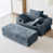 Oversized Chaise Lounge Indoor, Luxurious Velvet Corduroy Convertible Armchair With Storage & Cupholder – Comfortable & Stylish 2-In-1 Sofa Chair For Small Spaces, Apartments, And Living Rooms – Plush Foam Cushion, Adjustable Lounger, 3 Elegant Colors