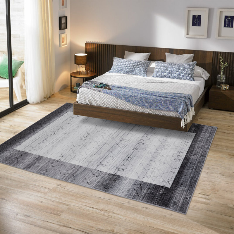 Stanlee Washable Geometric Rug, Rectangle 5' x 7'