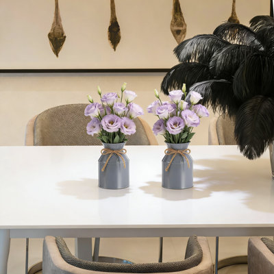 Ensemble de vases à fleurs en métal galvanisé Farmhouse
