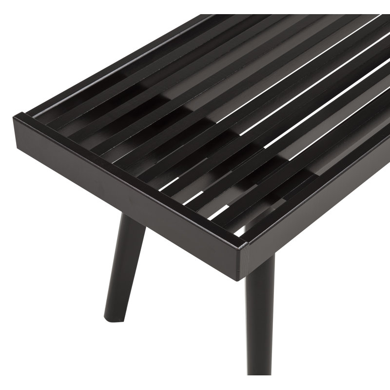 Banc en bois Cailob, 17.55" H x 56.35" W x 16.55" D, Espresso
