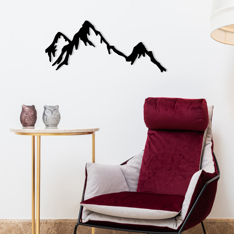 Décoration murale en métal, H 18 po x l 28 po x P 0,05 po