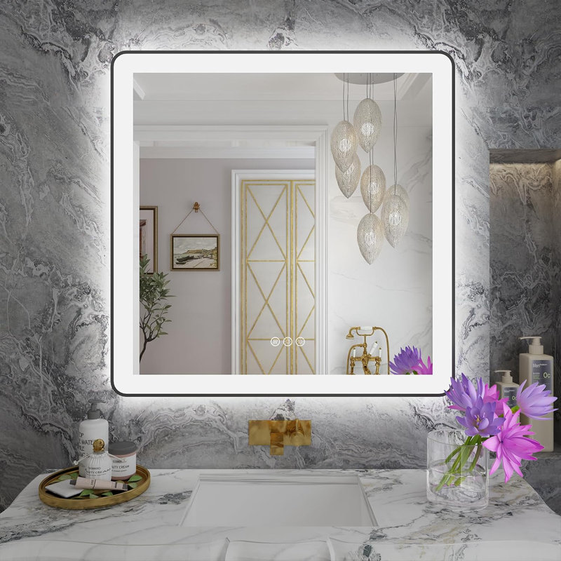 Keyaira Metal Rectangle Mirror