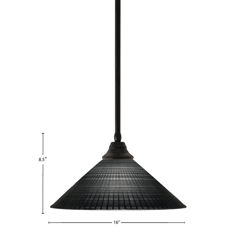 Luminaire suspendu sur pied Edge, Matrice noire, Espresso