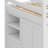 Wood Full Size Loft Bed With 2-Tier Storage Shelves,3 Drawers,Built-In Wardrobe And Desk-142050727