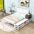 Platform Bed with Two-Tier Storage Shelves and Storage Cabinet-2072772882-2072772880