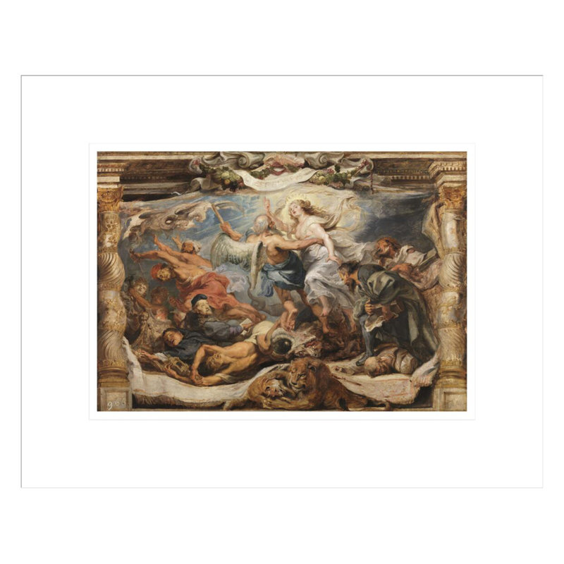 «The Triumph of Truth over Heresy» par Peter Paul Rubens, impression giclée encadrée, H 13,48 po x l 16,75 po