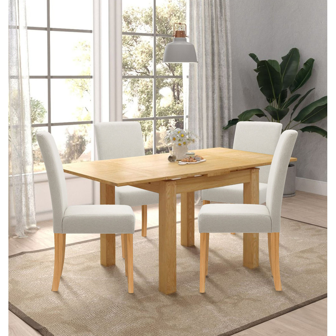 Hatcher 4 - Person Solid Oak Dining Set