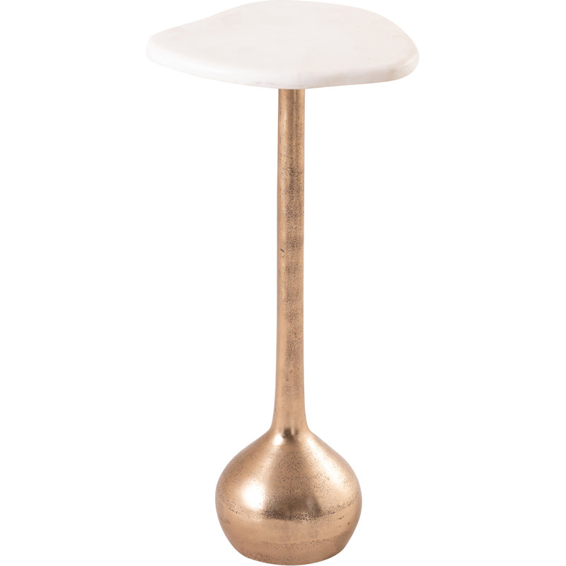 Table basse Vireo, Laiton, White