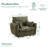 48.8'' Wide Modern Super Soft Corduroy Accent Chair-1981306767
