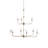 Nottaway 9 - Light Wrought Iron Dimmable Tiered Chandelier