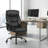 Adjustable High Back Executive Massage Office Desk Chair With 6 Targeted Vibrating Points For Home Office Study Workstation Conference Room