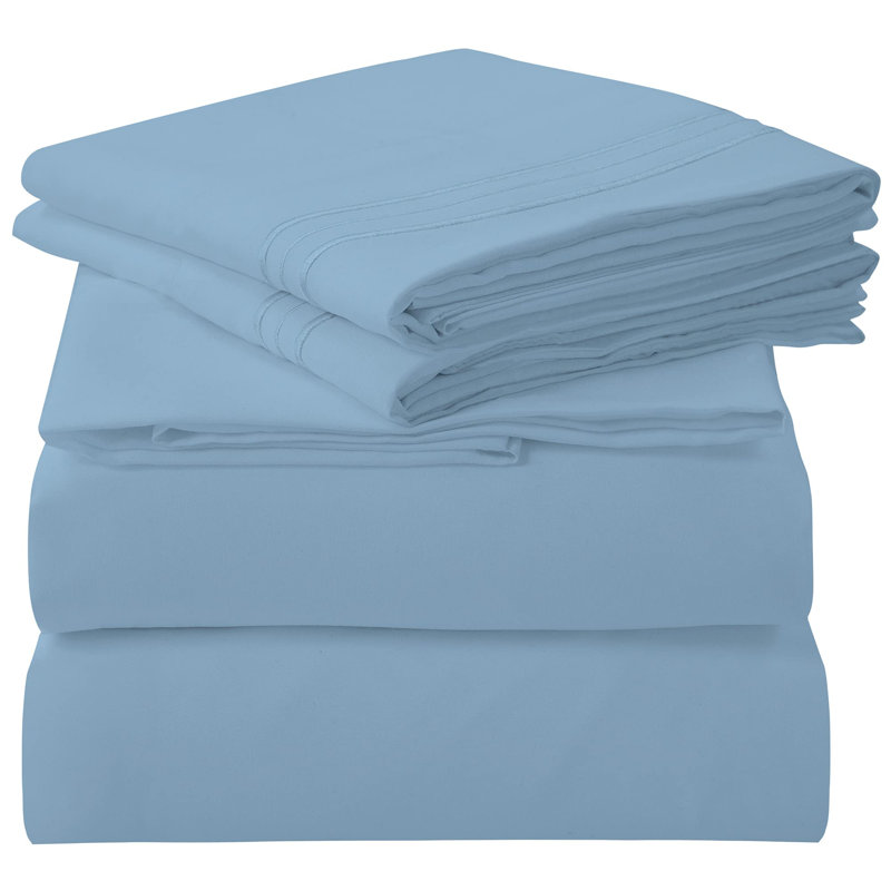 Royale Linens 3 Piece Twin XL Sheets Set - Soft Brushed 1800 Microfiber Bedding - 1 Fitted, 1 Flat Sheet, 1 Pillow case - Wrinkle Free & Fade Resistant - Hotel Luxury Bed Sheets