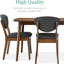Ensemble de salle à manger 5 pièces, ensemble de table et chaises de style Mid-Century moderne et compact