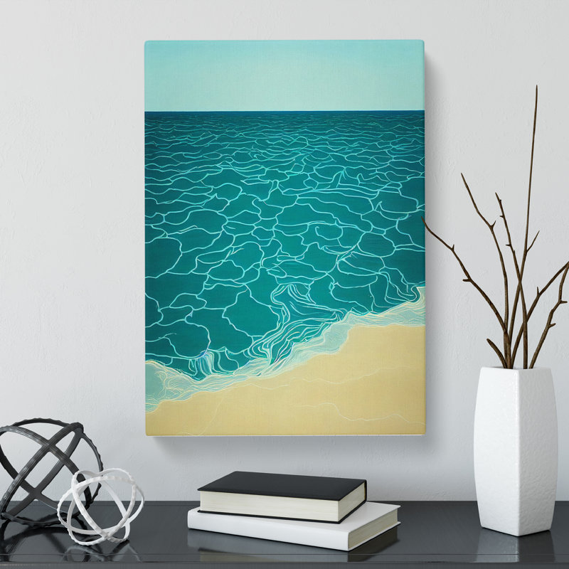 Modern Beach Seascape Vol.2 - Wrapped Canvas, 60cm H x 40cm W x 3cm D