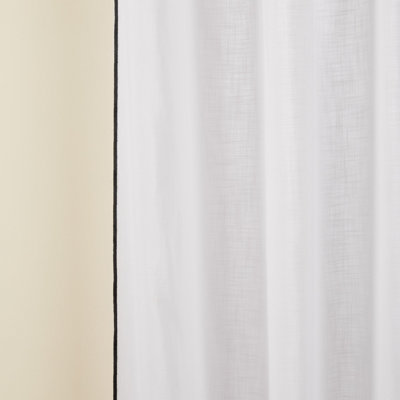 Carlina Semi Sheer Curtain Panel Pair Single Panel