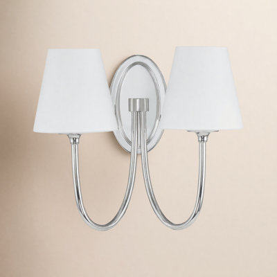 Armida Arcus 2-Light Dimmable Steel Armed Sconce