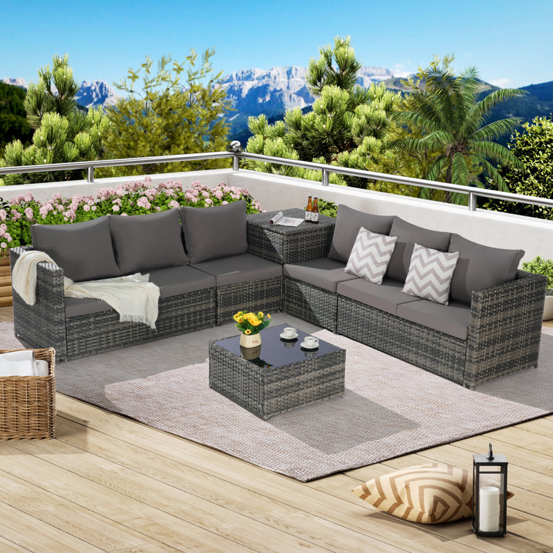 Patio Dining Sets, Dark Gray