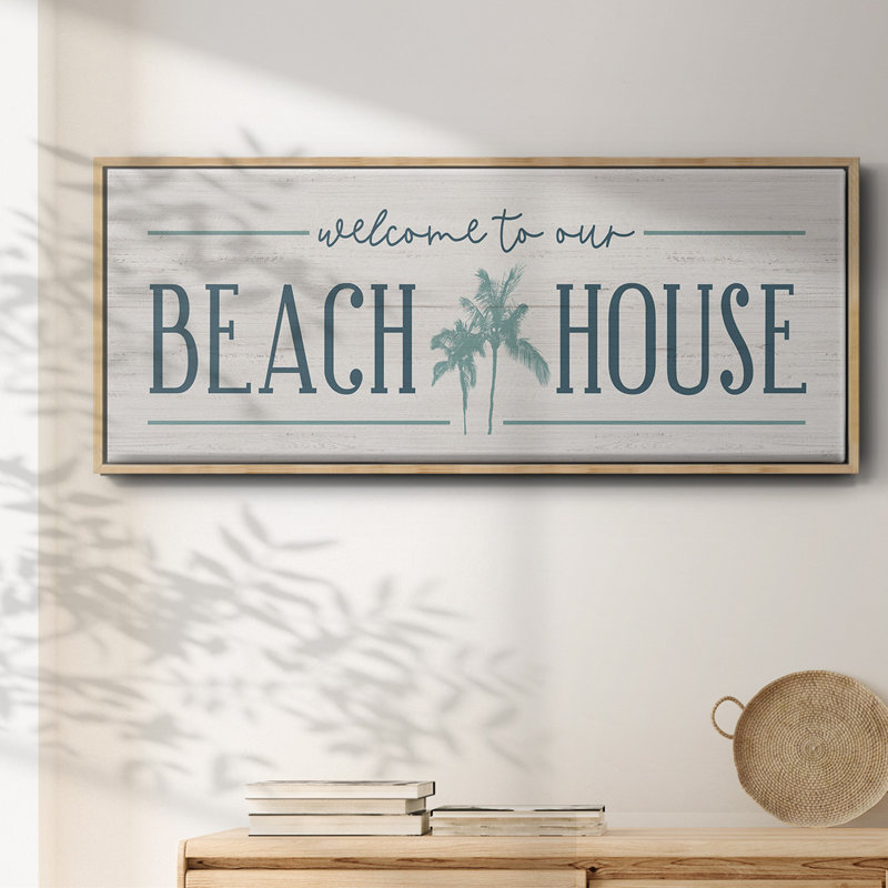 Our Beach House- Framed Canvas
