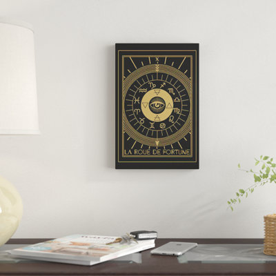 «La Roué De Fortune» par Emanuela Carratoni, reproduction d'art graphique sur toile
