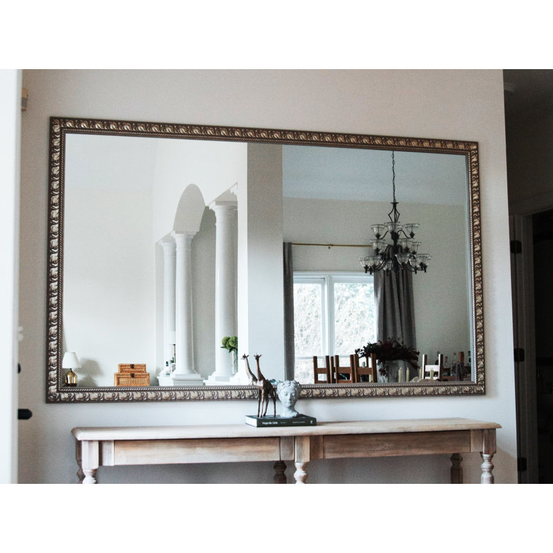 Cadre en bois Hillsborough avec support de sécurité idéal pour miroir de salle de bain / meuble-lavabo, 22 po x 30 po, Or
