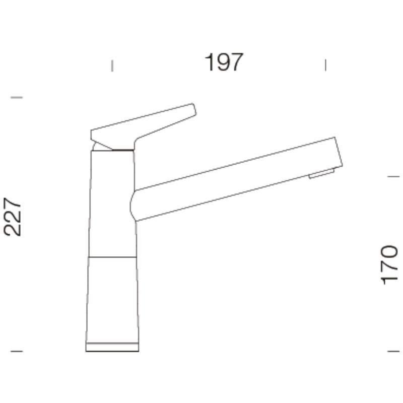 Schock Single Lever Monobloc Tap, Night