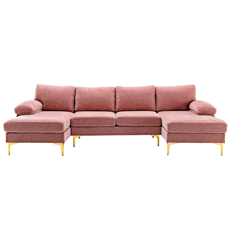 Canapé modulaire Hartsel, Polyester rose