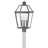 Nouvelle 25" Three Light Outdoor Post Mount Lantern (Post Sold Separately)