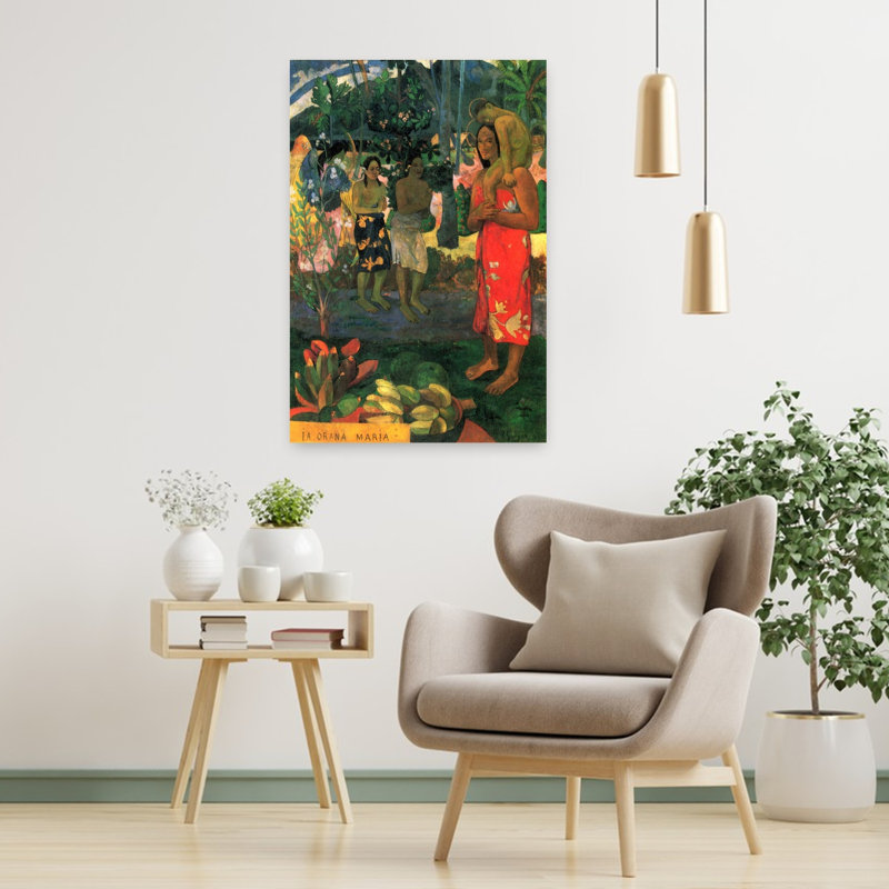 "Hail Mary", paysage abstrait coloré, impression murale, H 36 po x l 24 po