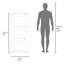 Armoire de rangement verticale en chêne naturel et blanc pour les salles à manger, maximise dans les espaces de vie limités Design moderne avec espaces principaux horizontaux, améliore l'organisation des espaces restreints