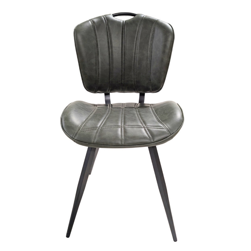 46cm H Upholstered Side Chair in Green