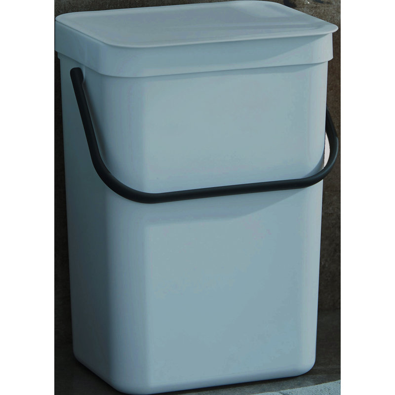 Plastic Manual Lift Waste Bin - 12L