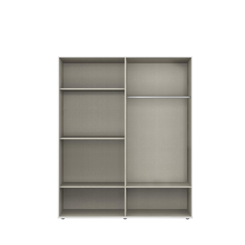 Rasant 4 Door Wardrobe, White and light brown