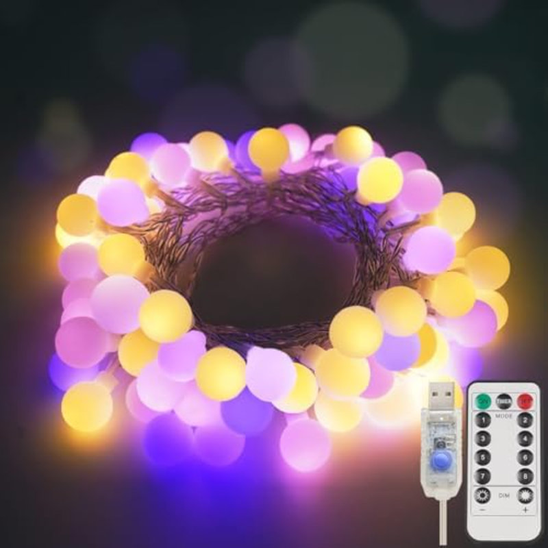 100 - Bulb 36.3 in. Plug-in Fairy Indoor LED