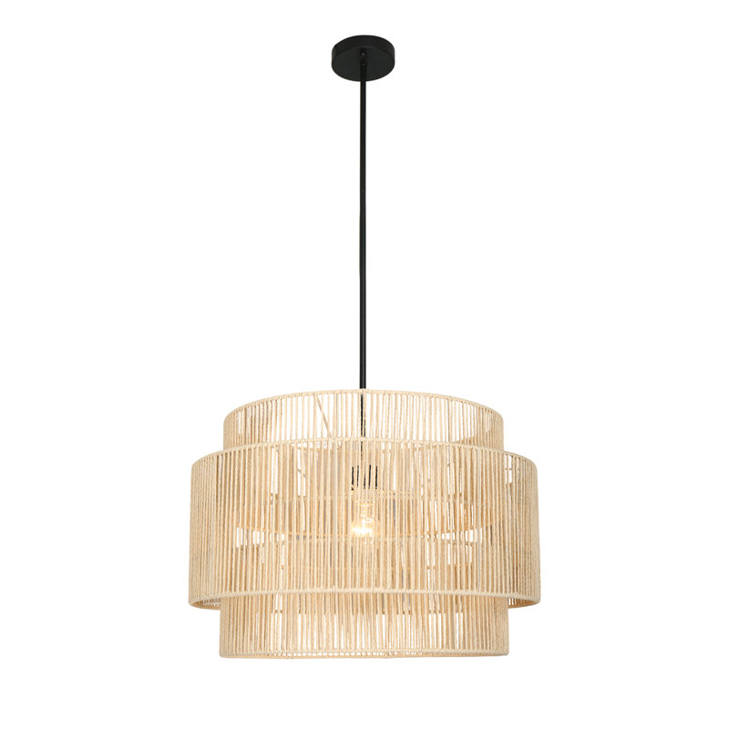 Luminaire suspendu tambour 1 lumière Armelia
